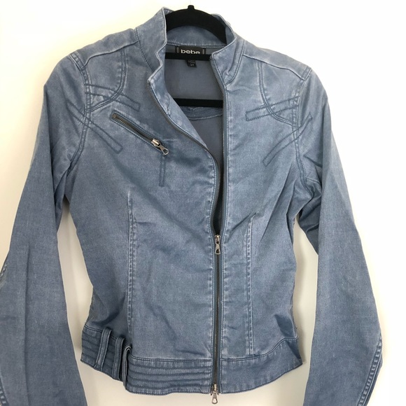 bebe Jackets & Blazers - 🌵Bebe Blue Moto Jacket